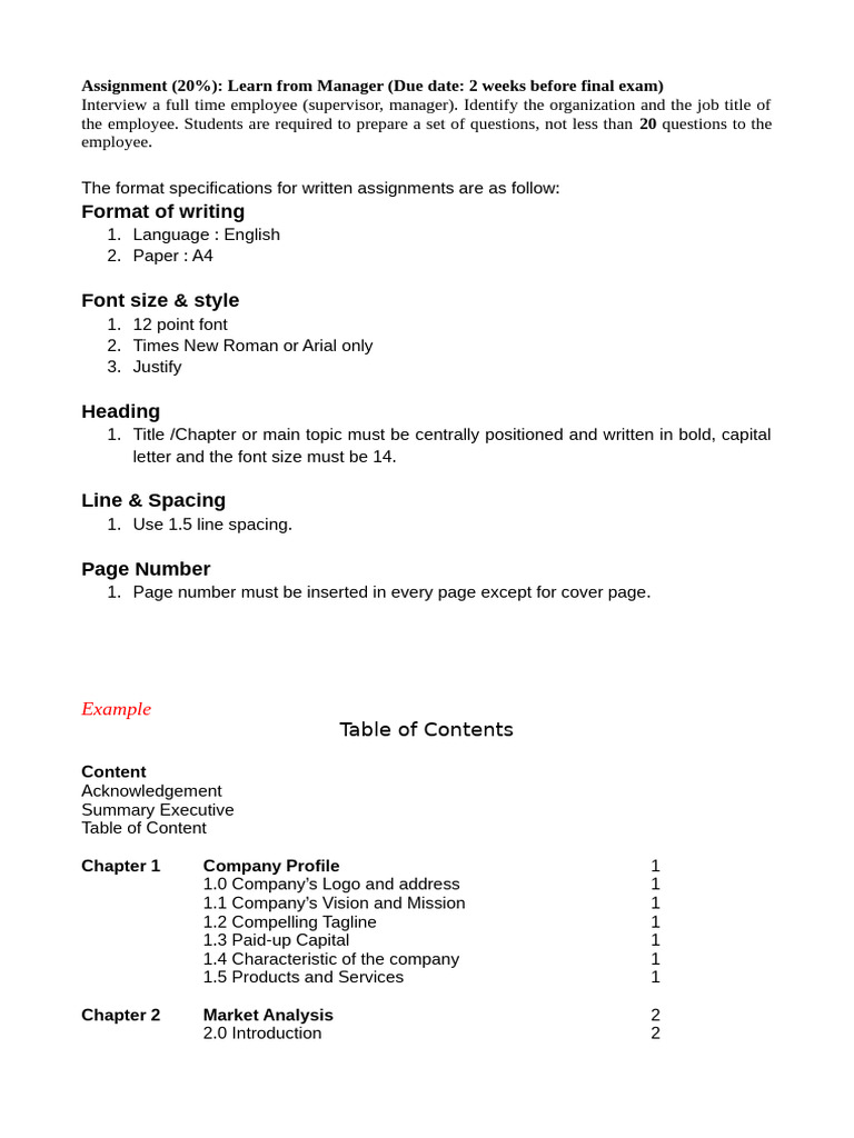 Employee Interview Assignment Guide | PDF