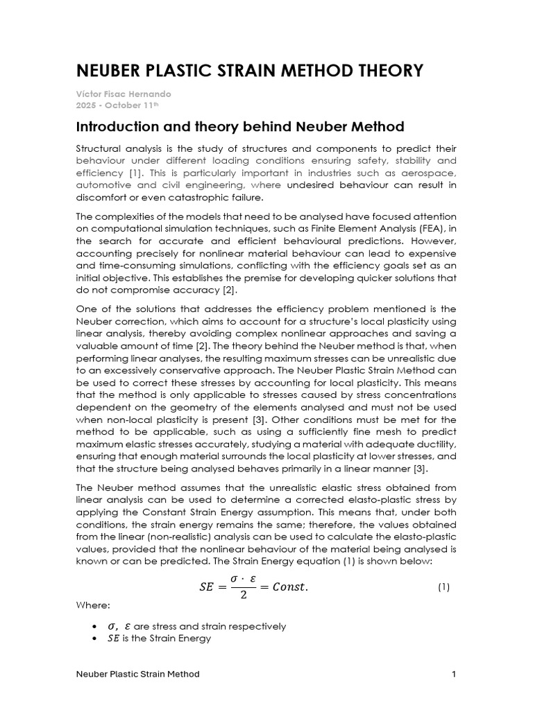 Neuber Plastic Strain Method-1 | PDF | Deformation (Engineering ...