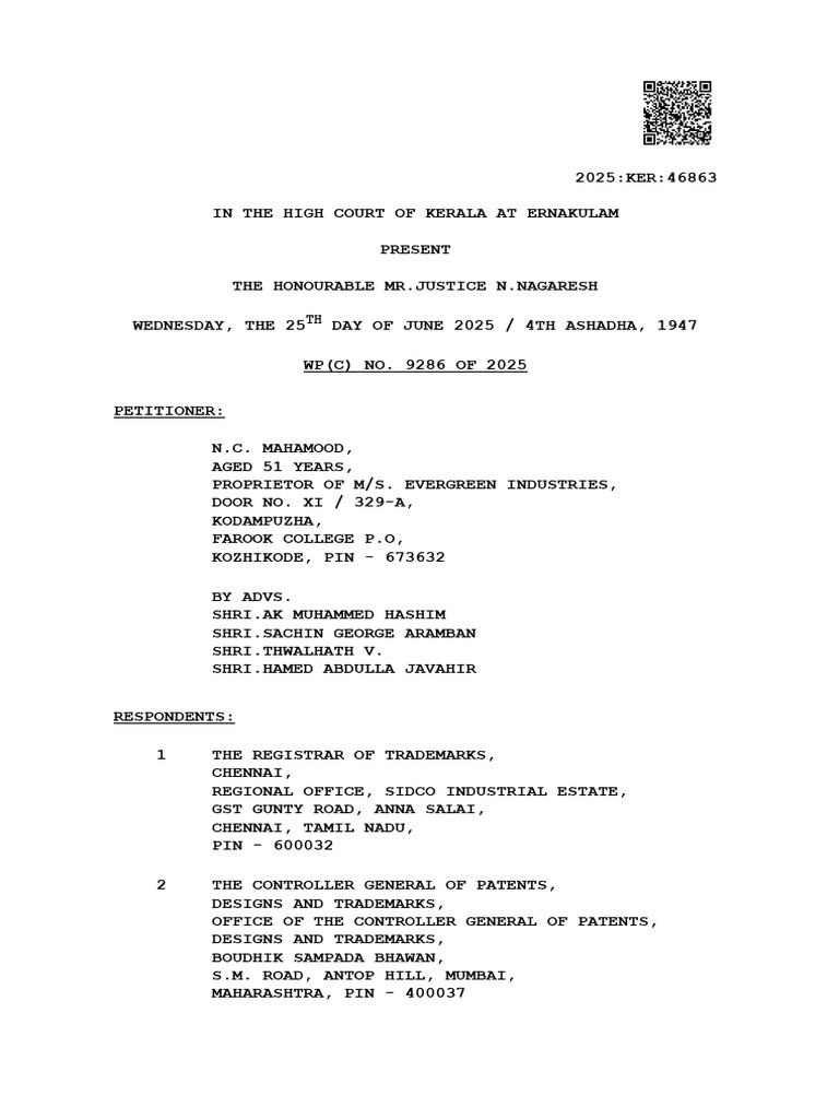View of Trademark Registration Delay Case | PDF | Trademark | Justice