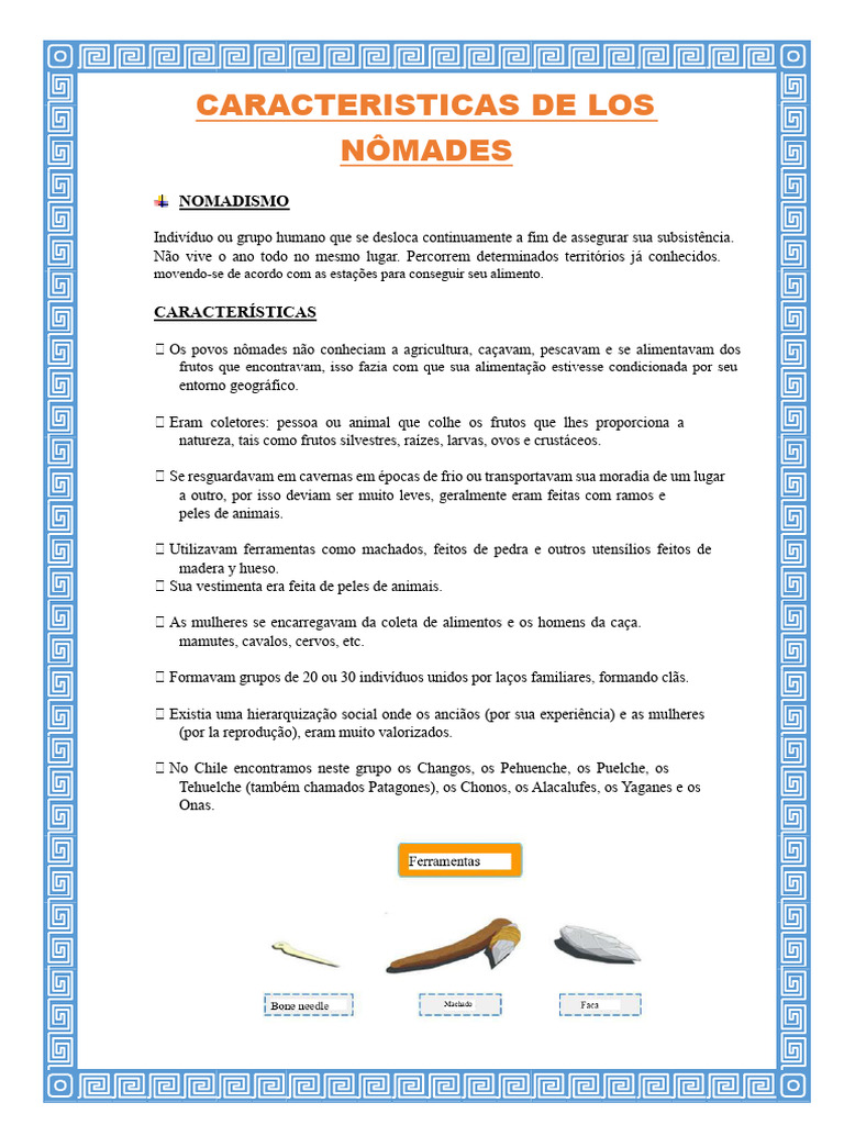 Características dos Nômades e Sedentários | PDF | Agricultura | Nômade