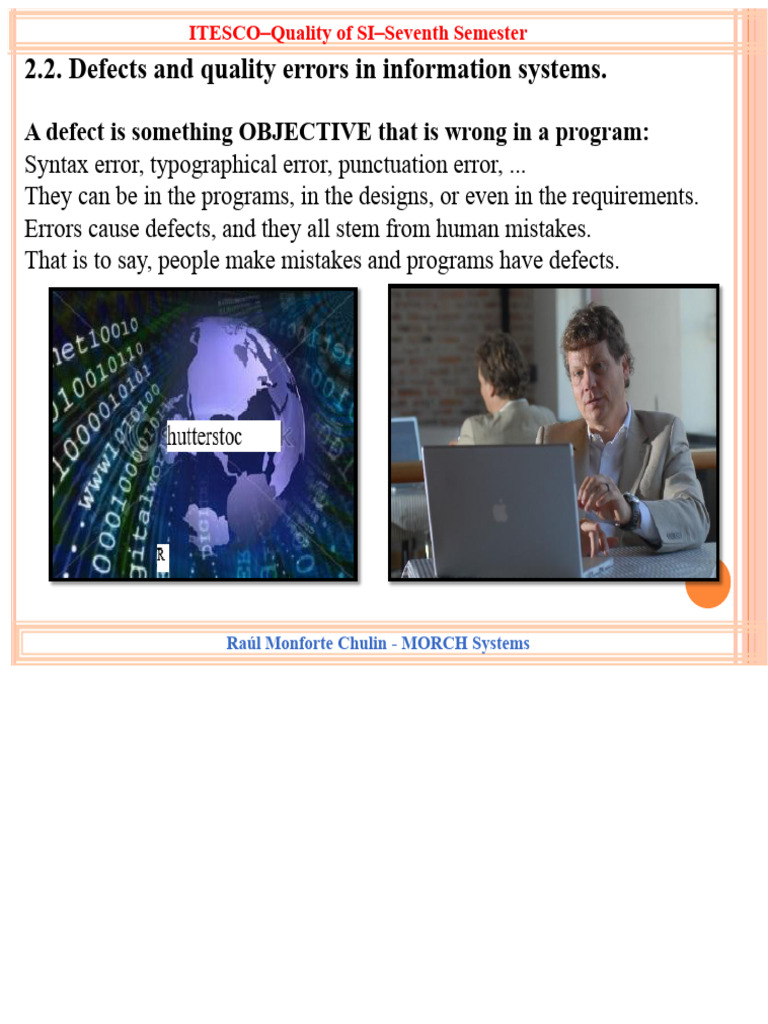 2.2. Defects and quality errors in information systems, classes. | PDF