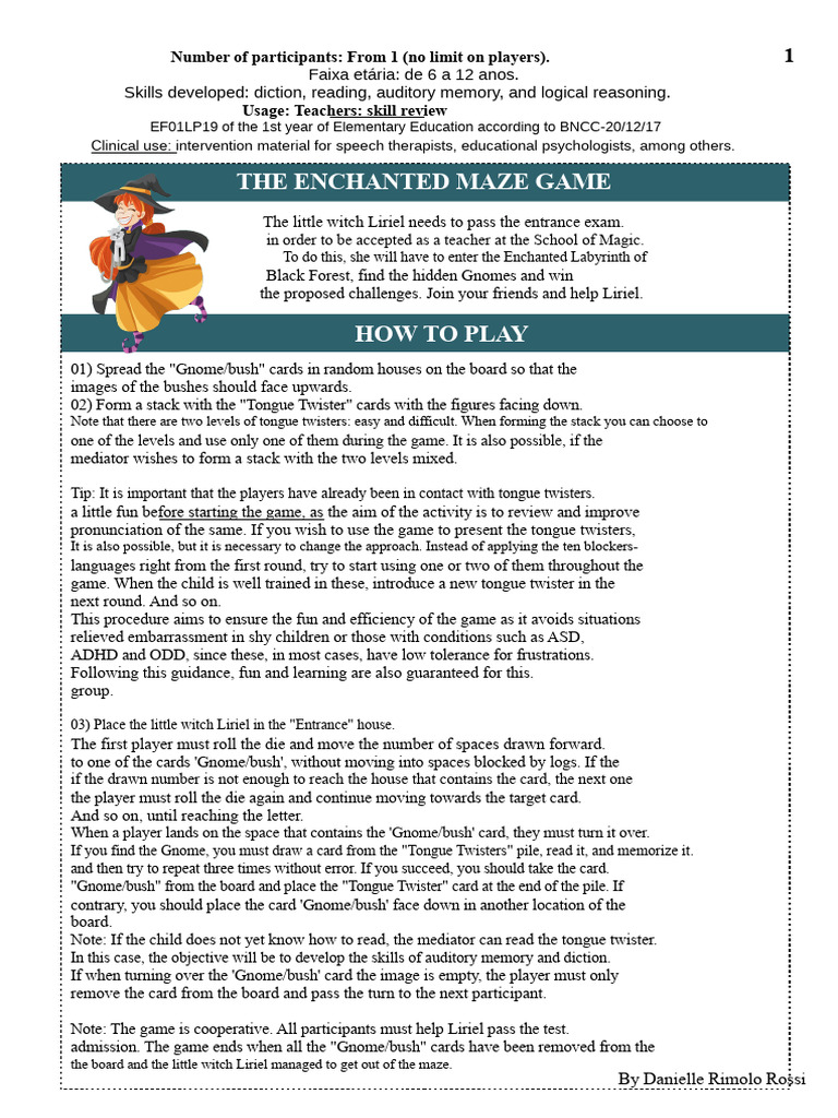 Enchanted Maze Game for Kids | PDF