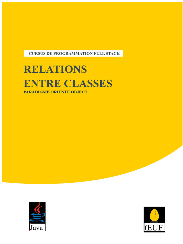 Relations entre classes en programmation | PDF | Langage de ...