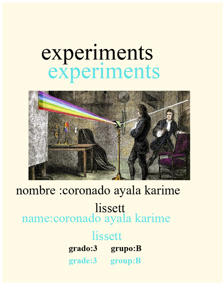 Experiments in Spanish and English | PDF | Water | Soil