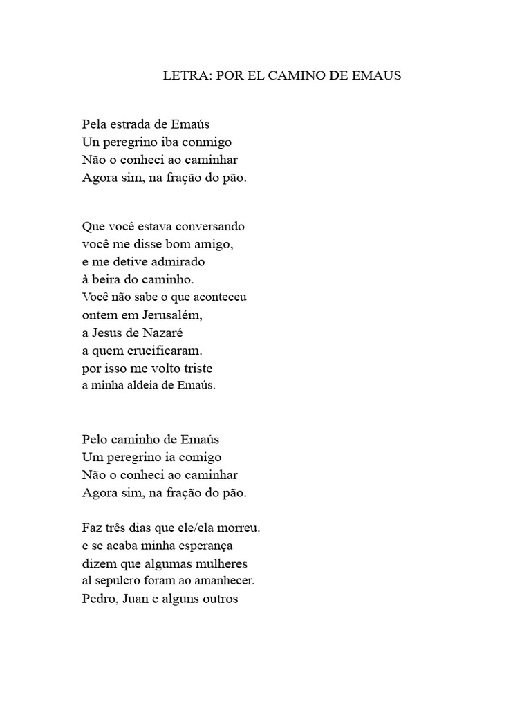 Letra da Canção 