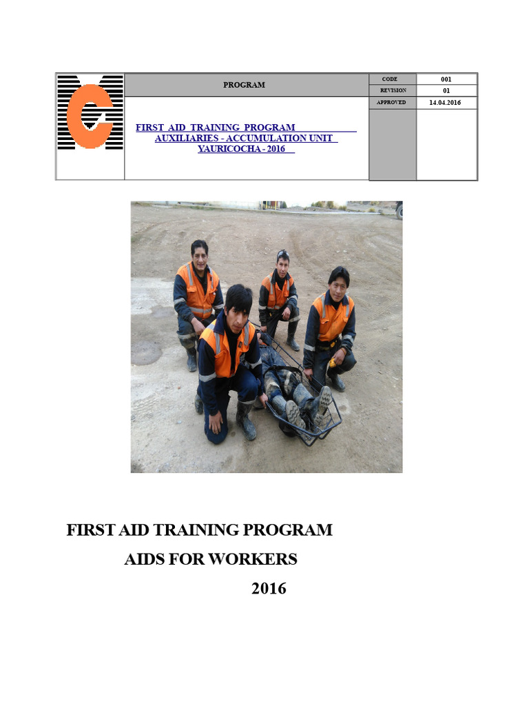 First Aid Training Program 2016 Yauricocha | PDF | Bleeding | Burn