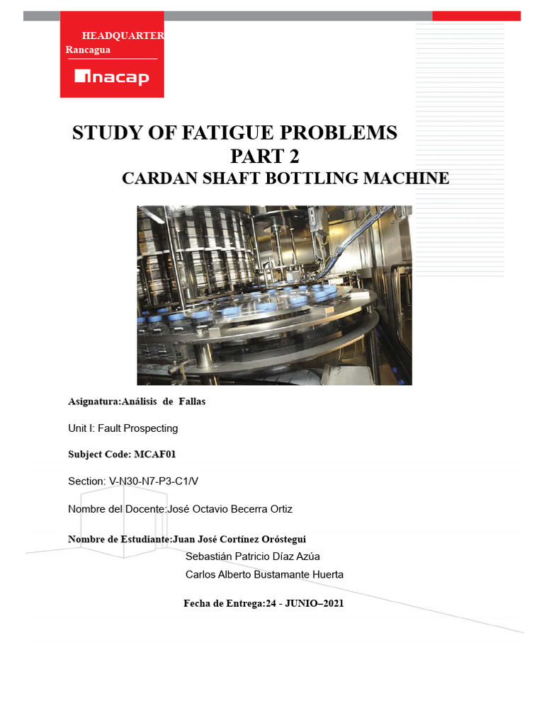 Fatigue Failure Analysis of Cardan Shaft | PDF | Fracture | Fatigue ...