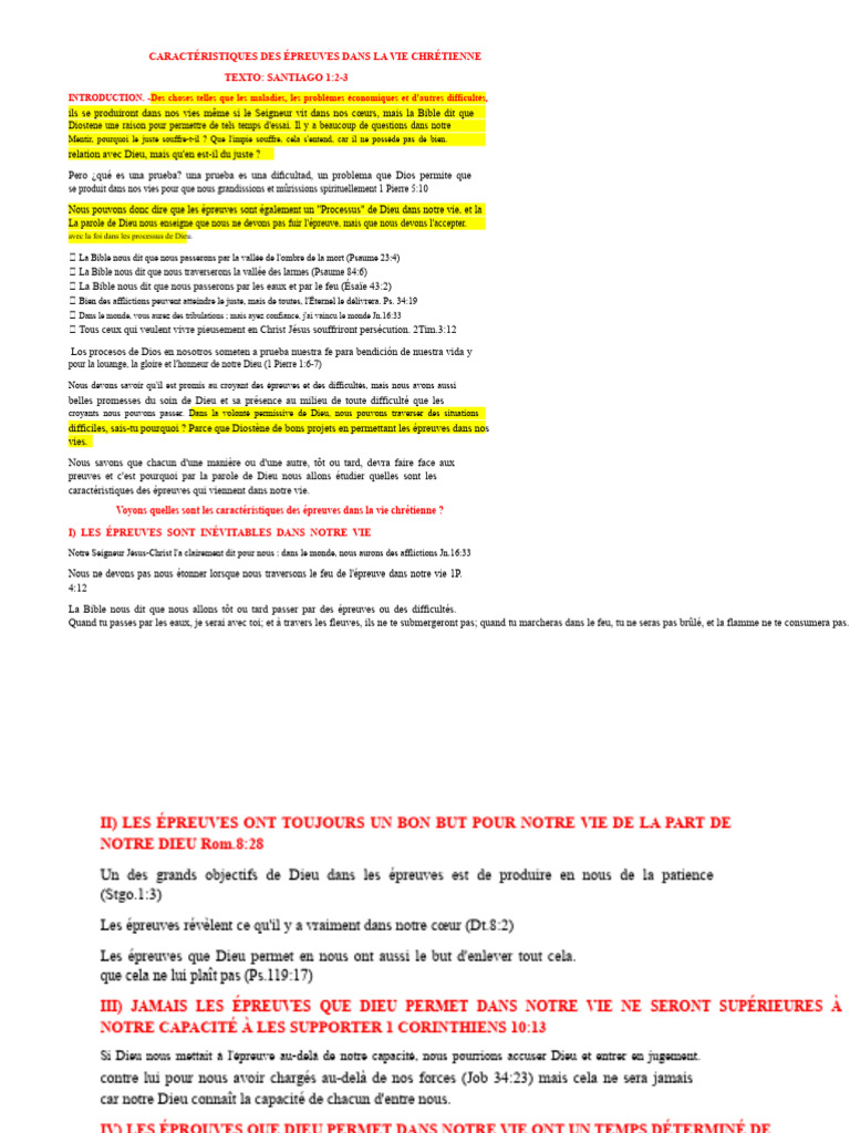 Épreuves et Croissance Spirituelle chrétienne | PDF | Dieu