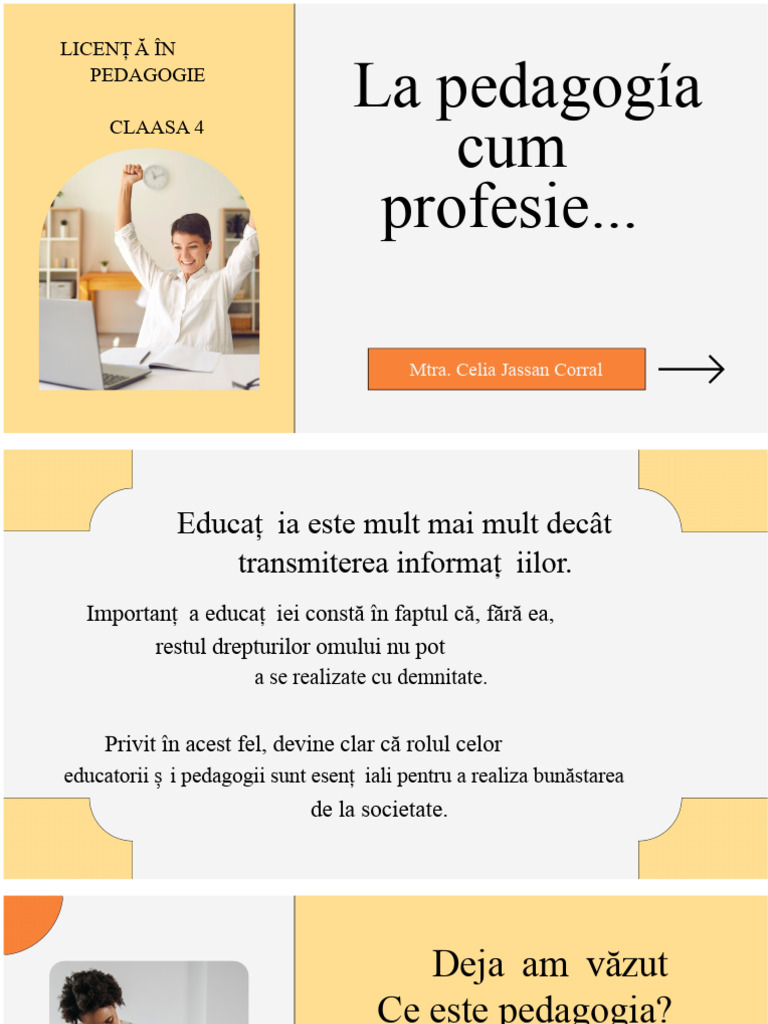 Pedagogia Ca Profesie | PDF