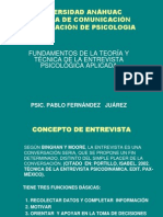 Entrevista en Power Point