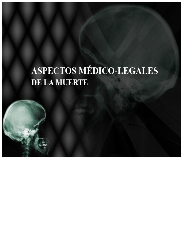 Aspectos Médico-Legales de La Muerte | PDF | Muerte | Cerebro