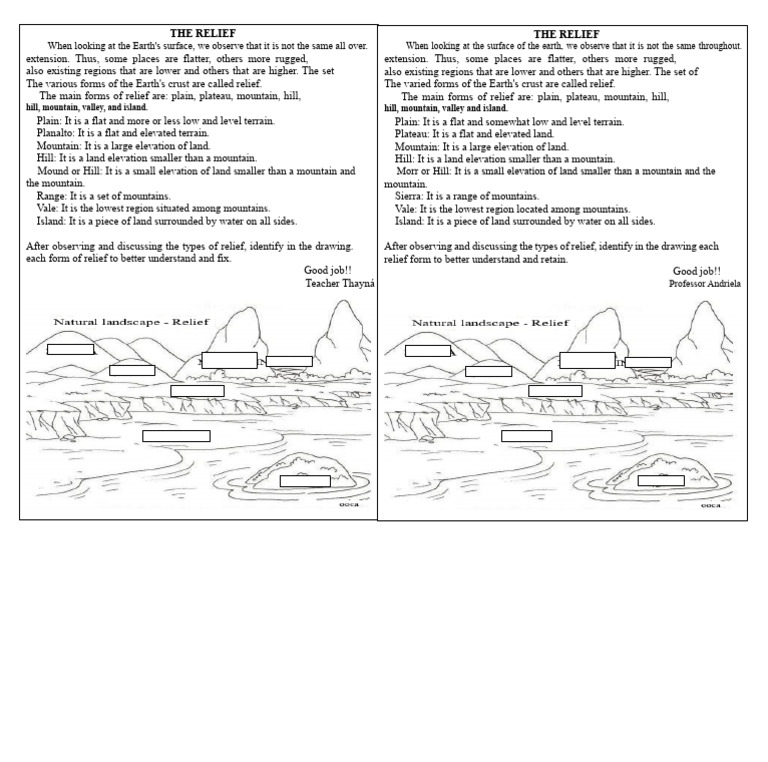 Understanding Earth's Relief Forms | PDF | Mountains | Plateau