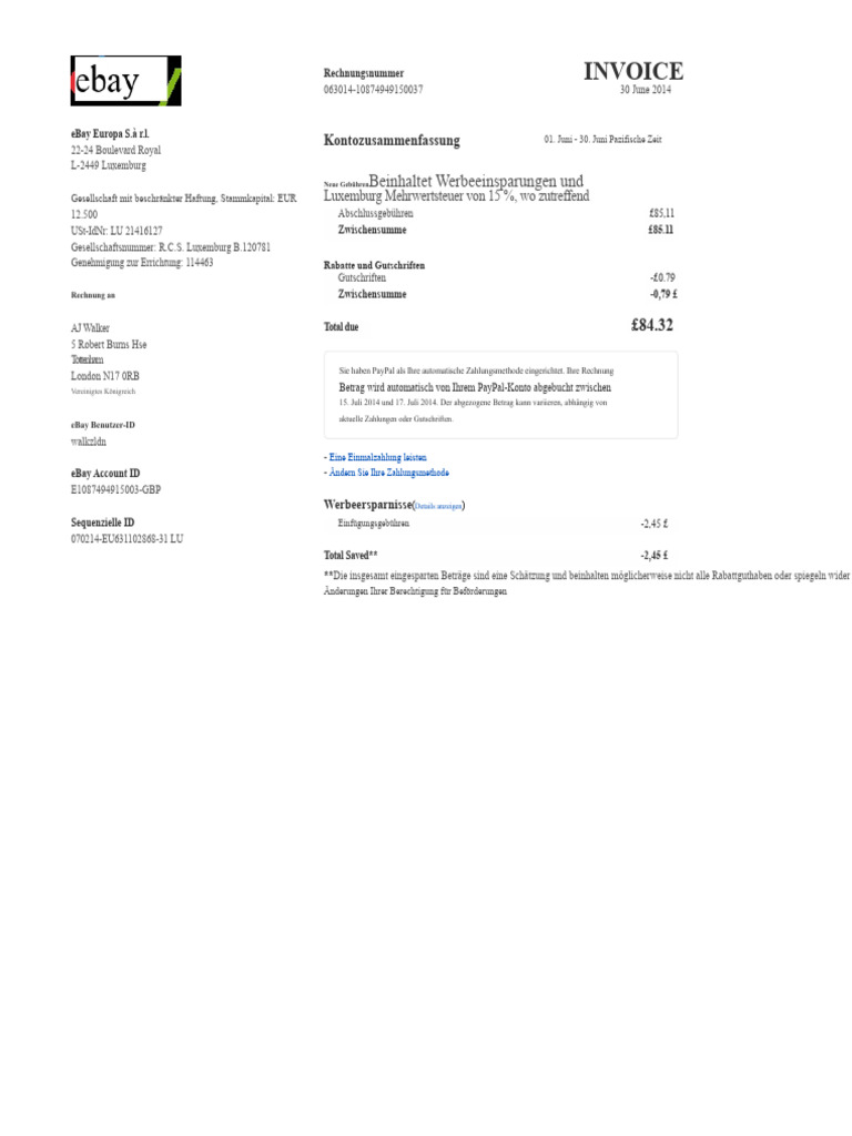 Schoene Ebay Rechnung Erstellen Privatperson Und Bewertungbrend8363