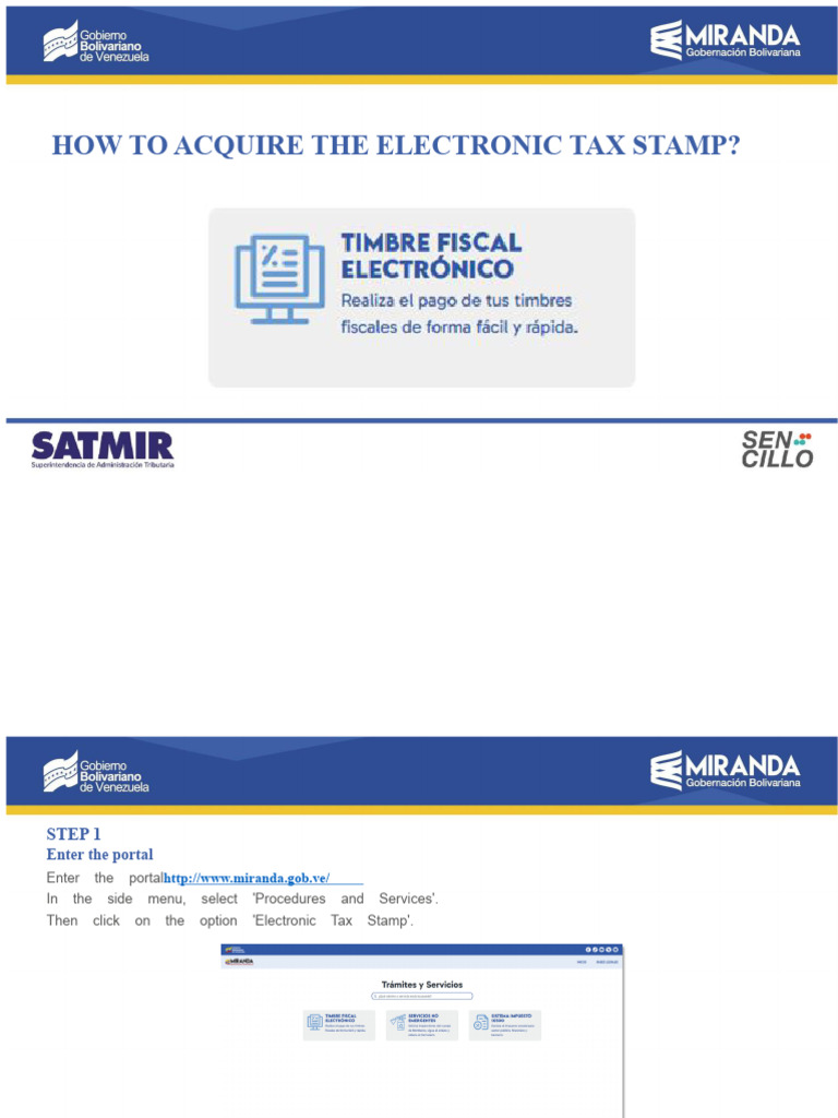 SATMIR Instructive Fiscal Stamp | PDF | Password | Identity Document