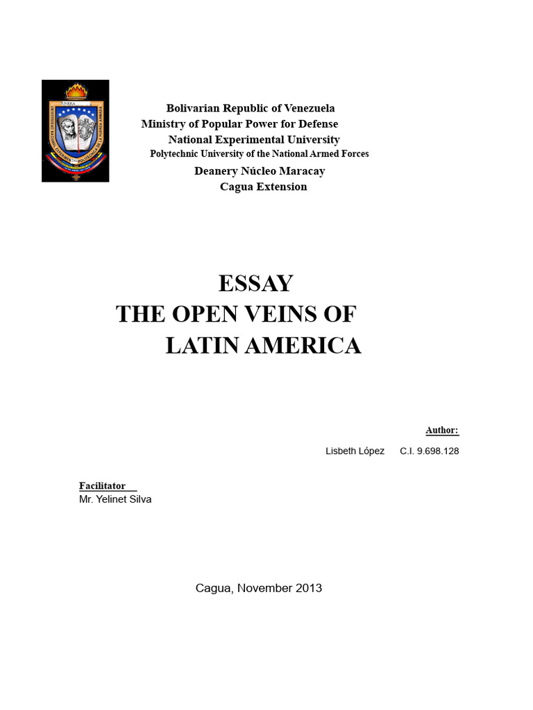The Open Veins of Latin America Essay | PDF | Latin America