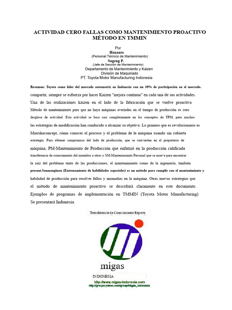 (Mantenimiento) Cero Fallos | PDF | Herramientas