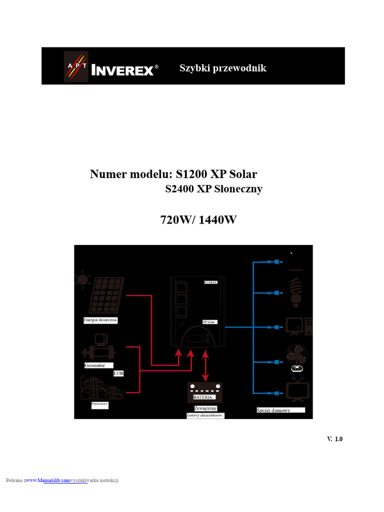 Inverex s1200 XP Solar | PDF