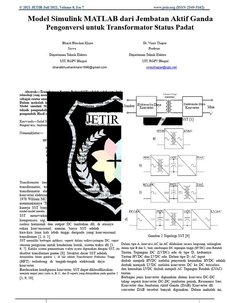 Model Simulink Matlab Dari DAB | PDF