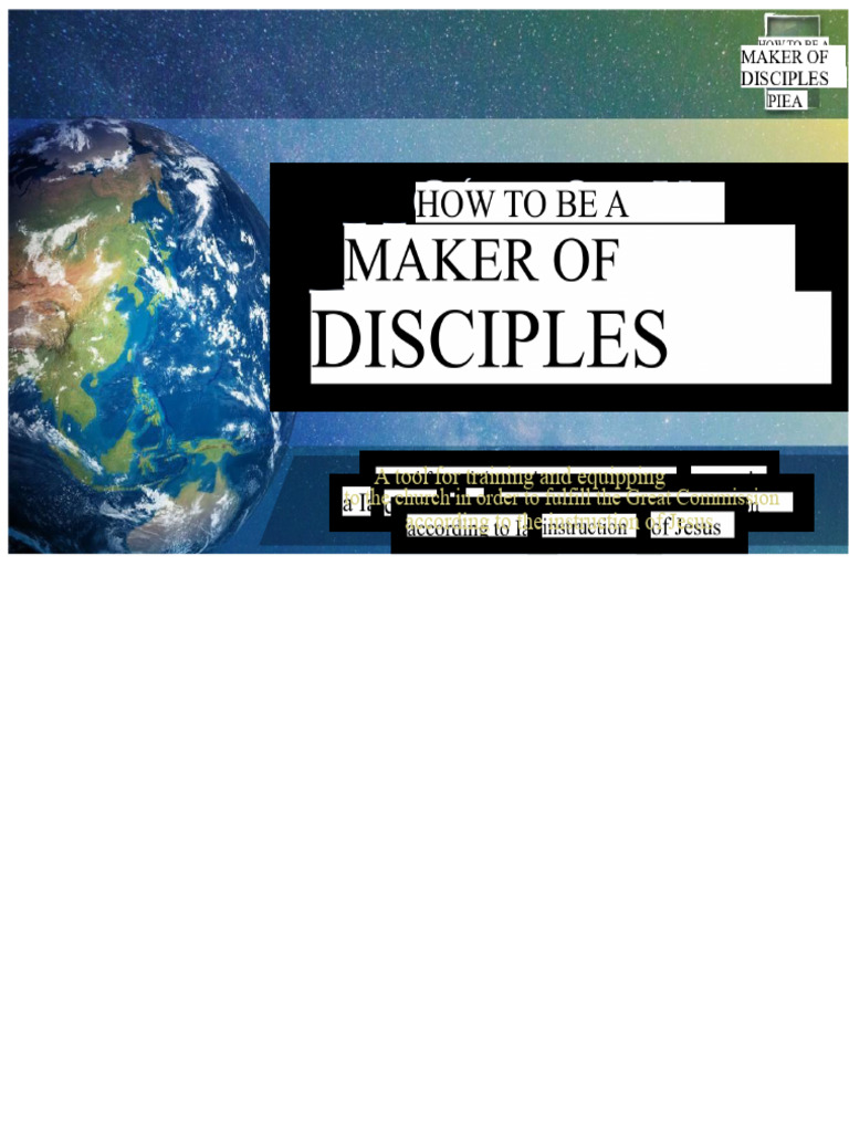 Discipleship Training for the Great Commission | PDF | Disciple ...