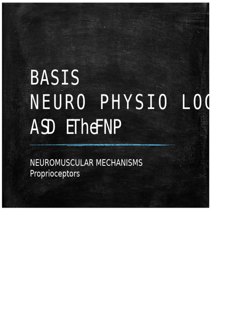 Proprioception and Neuromuscular Control | PDF | Motor Neuron ...