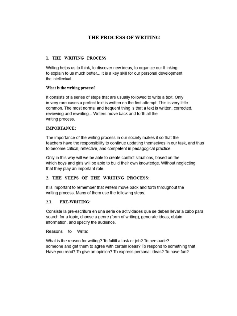 Understanding the Writing Process | PDF | Narrative | Memorandum