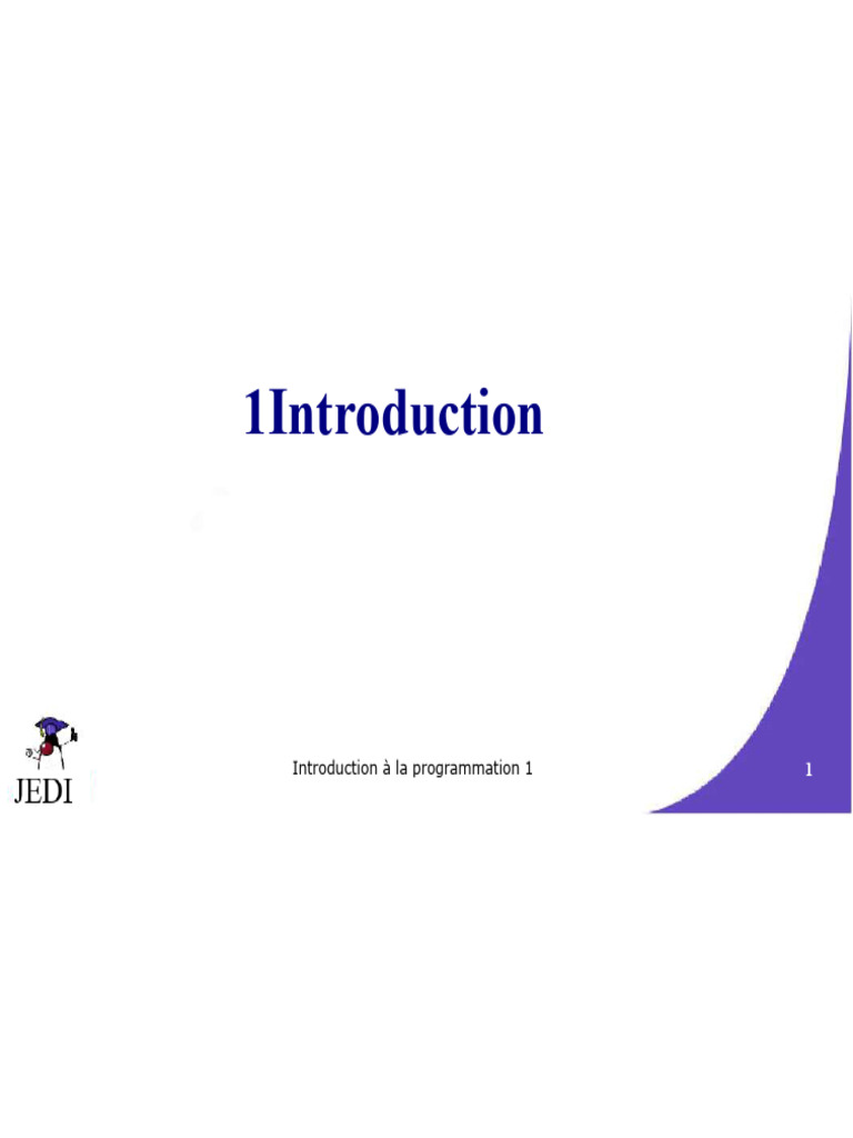 Introduction à la Programmation Informatique | PDF | Programmation ...