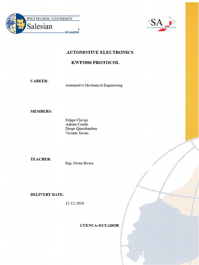 KWP2000 Protocol Overview in Automotive Electronics | PDF | System ...