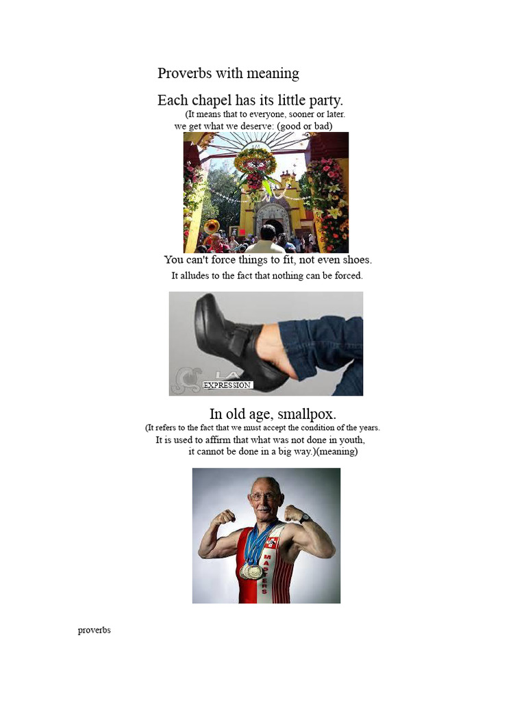 Meaningful Proverbs Explained | PDF | Proverb