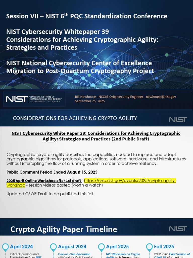 nist_pqc_migration_project-newhouse_2.10 | PDF | Cryptography | National  Institute Of Standards And Technology