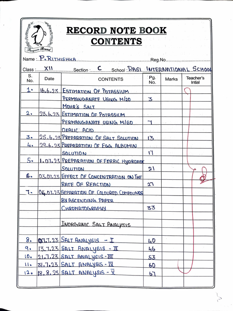 Chemistry Record PDF | PDF