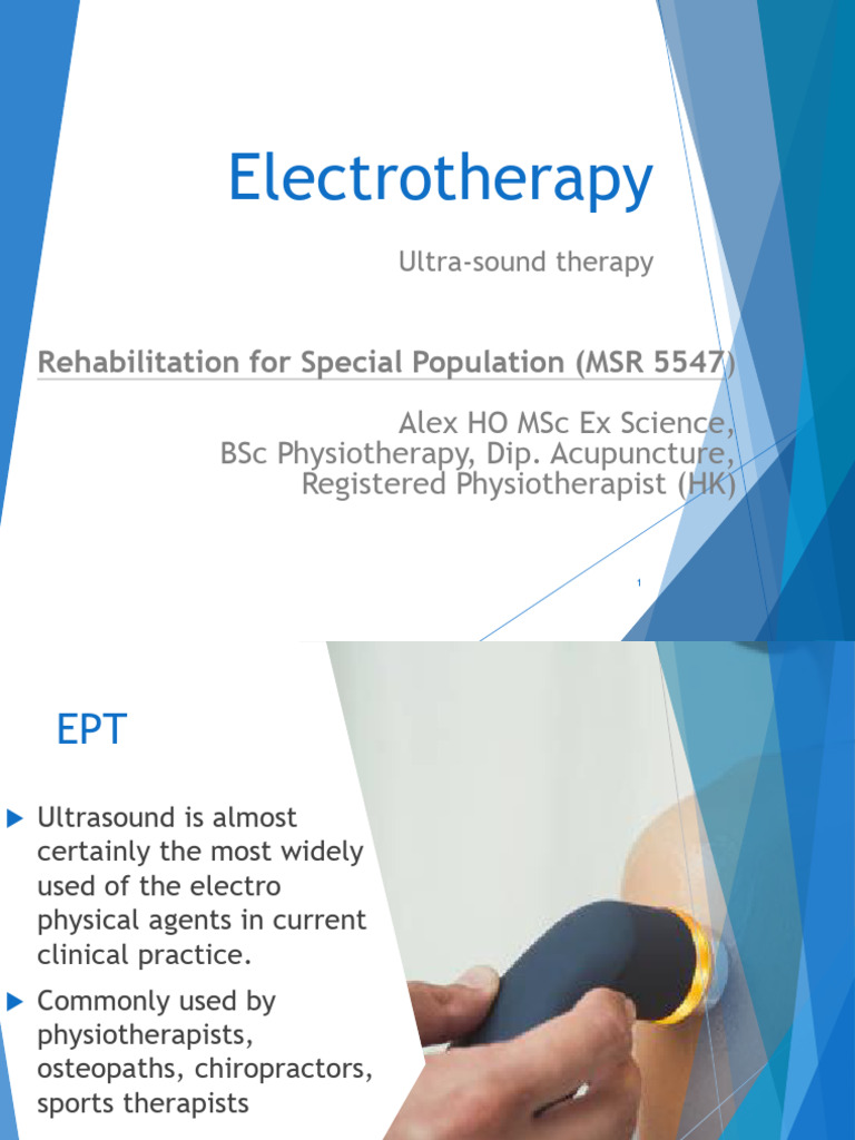 Electrotherapy USdfgsdfgsdfgsdfgsdgdfdfssg | PDF | Ultrasound | Scar