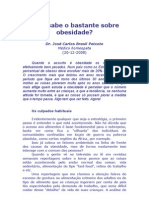 Você Sabe o Bastante Sobre Obesidade - Dr José Carlos Brasil Peixoto, Homeopata