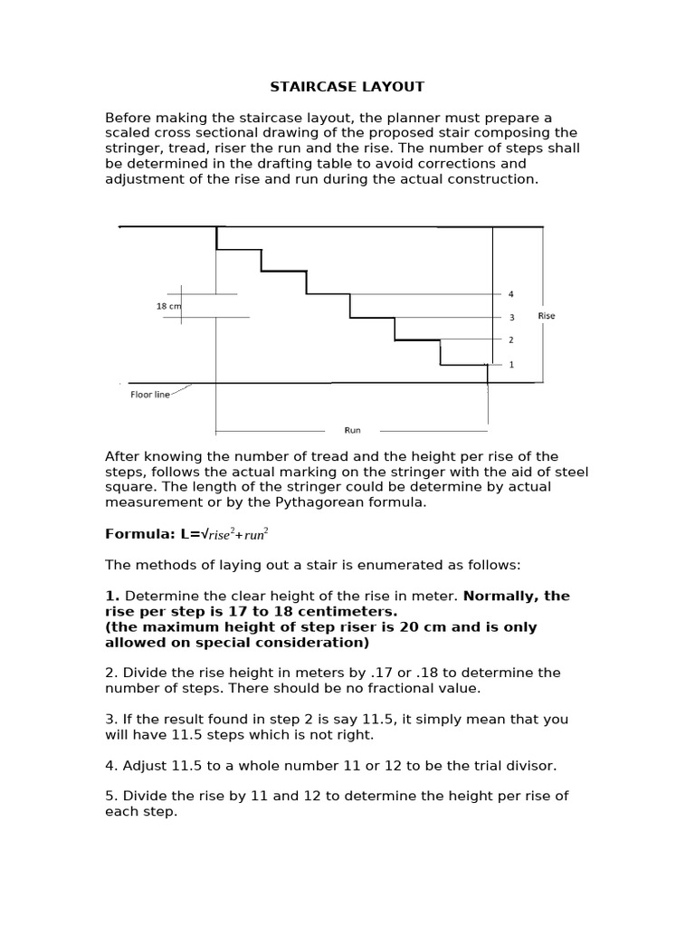 STAIRCASE LAYOUT | PDF | Stairs