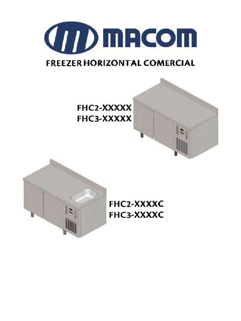 Manual FREEZER HORIZONTAL COMERCIAL R - 05 | PDF