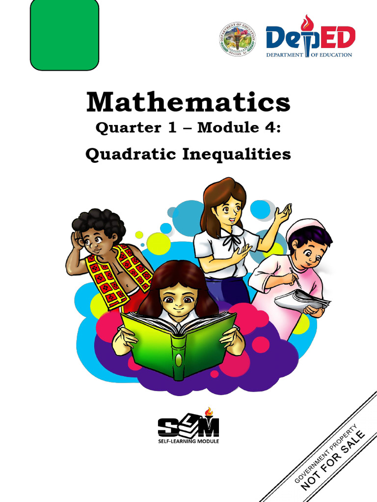 Q1 Mathematics 9_Module 4 | PDF | Quadratic Equation | Inequality ...