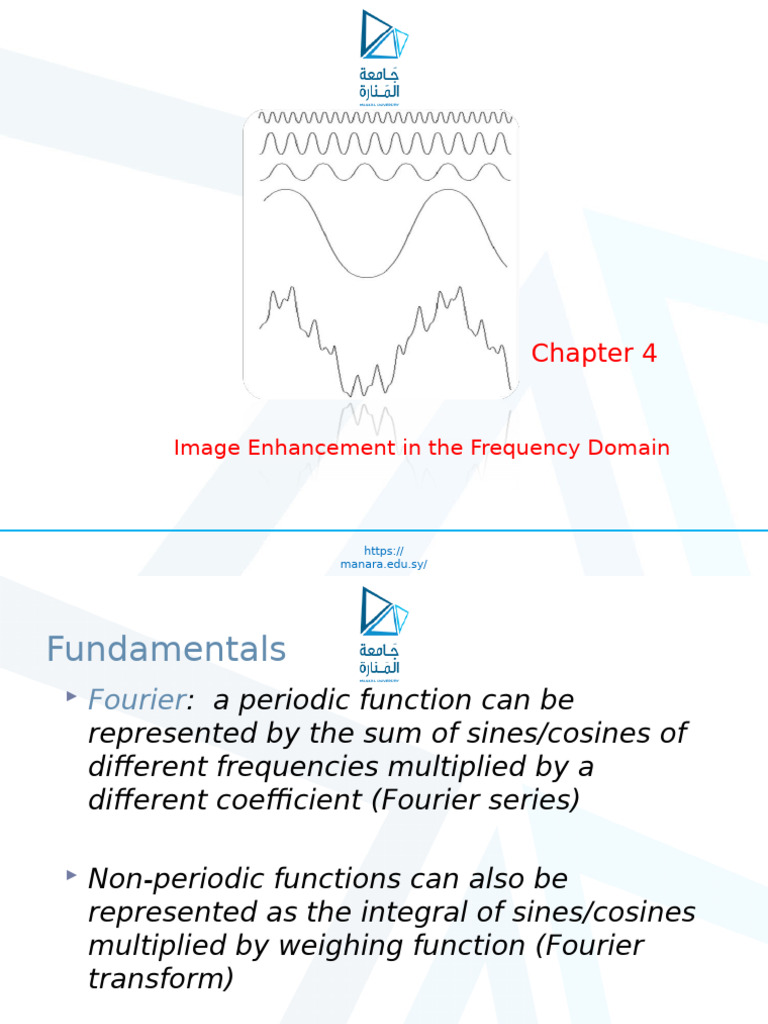 Chapter04 Image Enhancement in the Frequency Domain | PDF | Low Pass ...