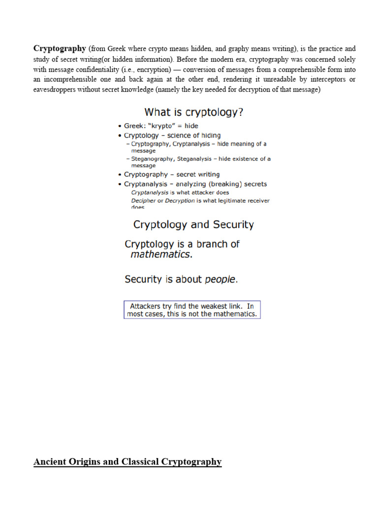 Unit 1 - a | PDF | Cryptography | Encryption