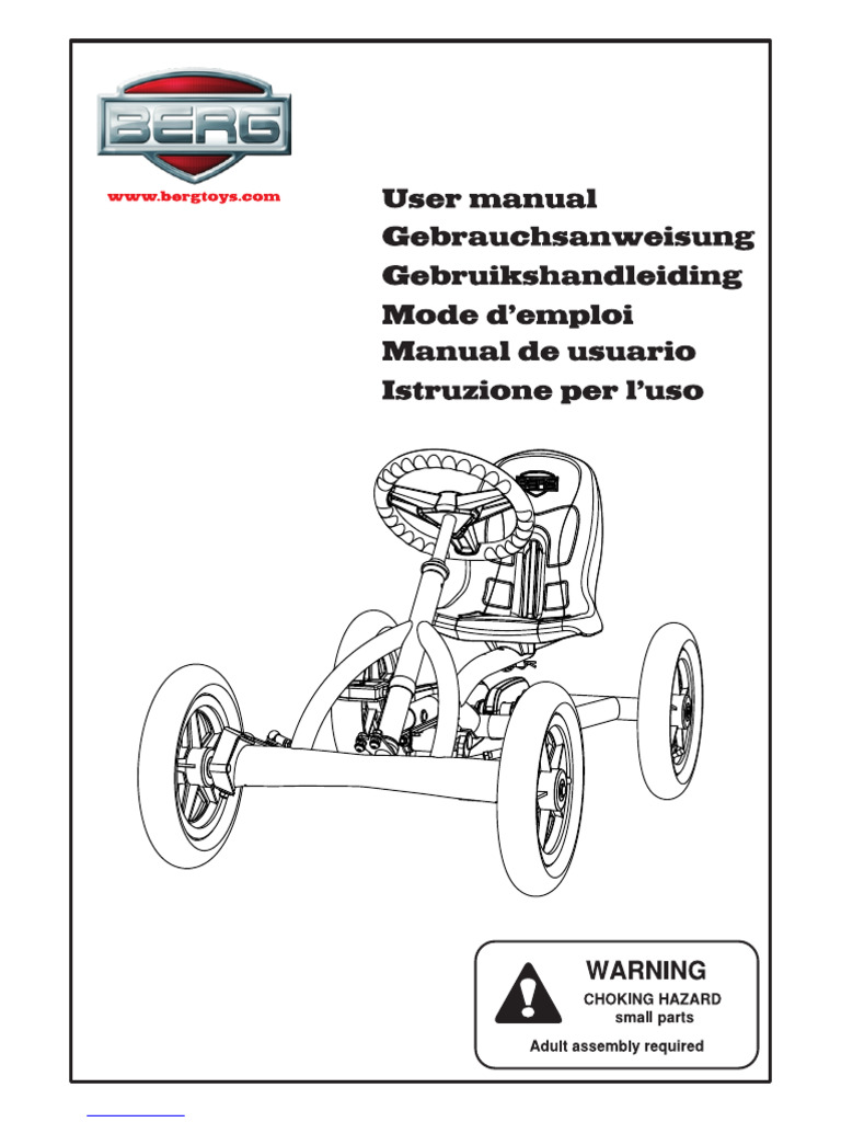 BERG Go-Kart User's Manual Guide | PDF | Tire | Valve