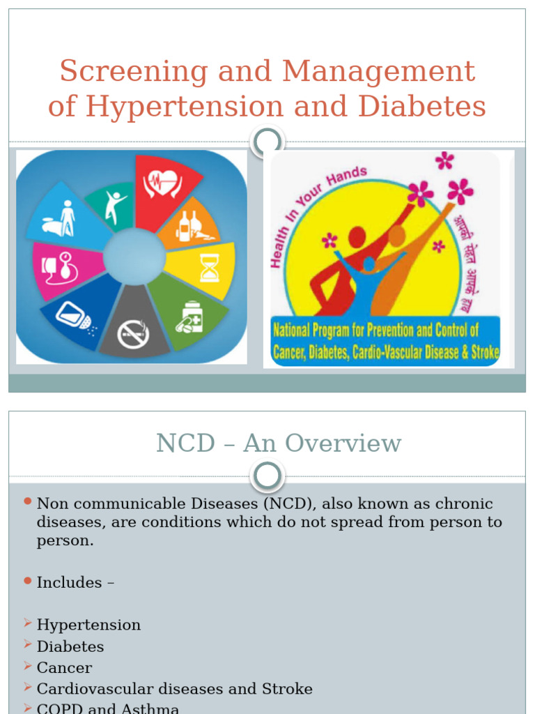 Screening and Management of Hypertension and Diabetes MO | PDF | Non ...