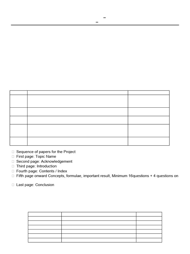 Class 12 Project Topics for 2025-26 | PDF | Function (Mathematics ...