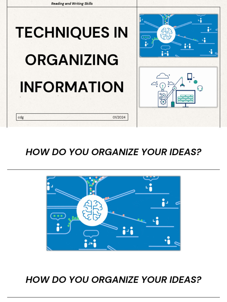 RW4 Techniques in Selecting and Organizing Information | PDF ...