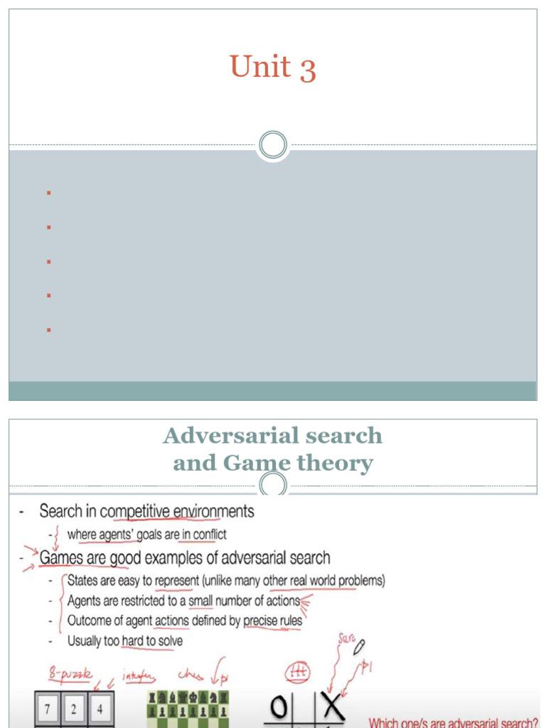 Adversarial Search in Game Theory | PDF | Applied Mathematics | Algorithms