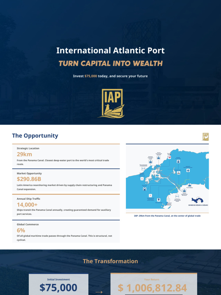 Invest in Panama's Atlantic Port Project | PDF | Panama Canal | Investing
