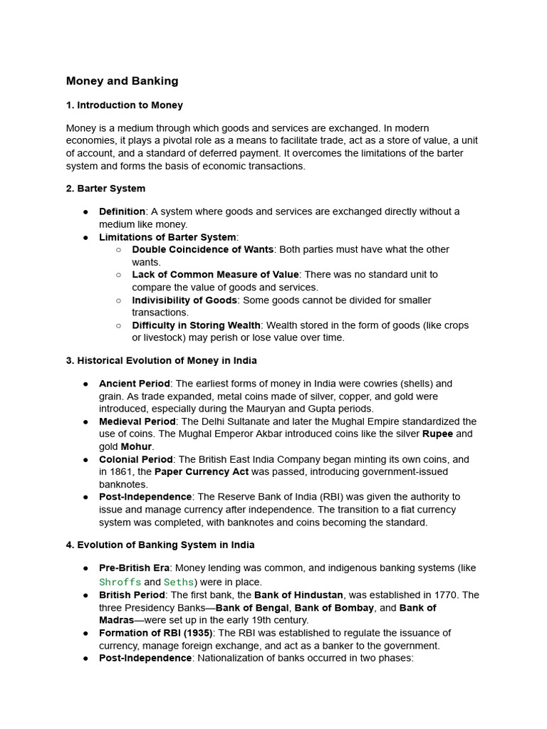Money and Banking Class Handouts - 250925 | PDF | Money | Money Supply