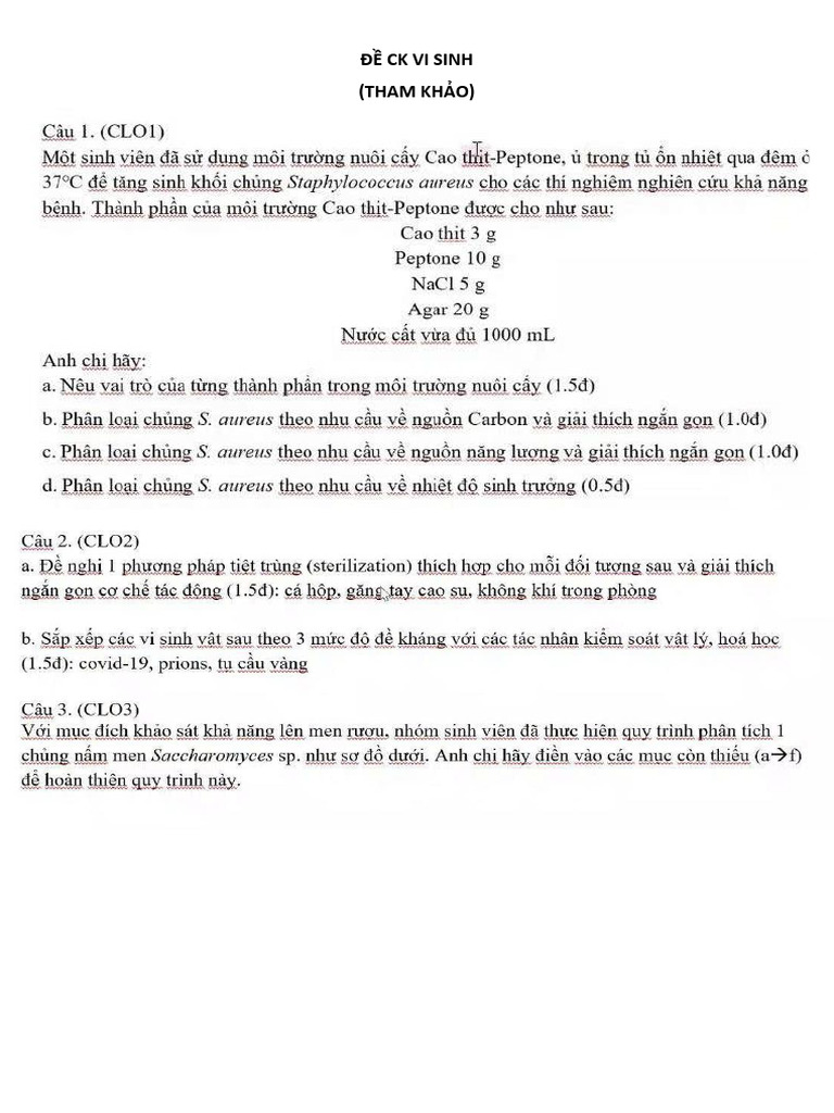 Vi Sinh | PDF