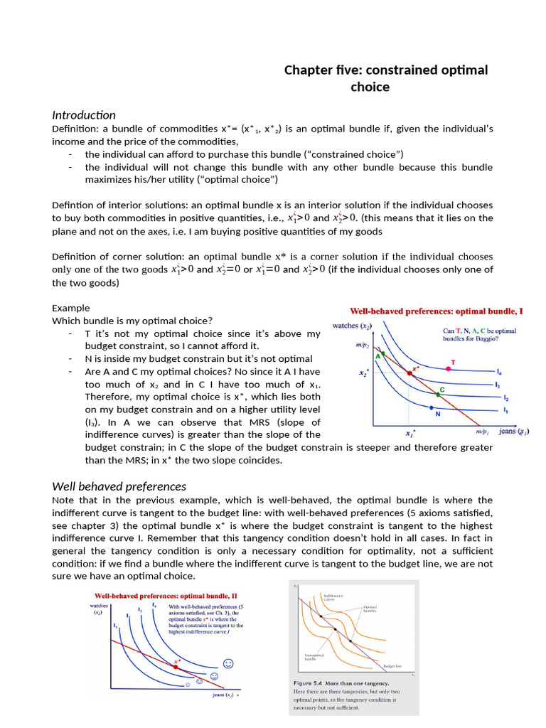 Chapter 5 | PDF | Utility | Economic Theories