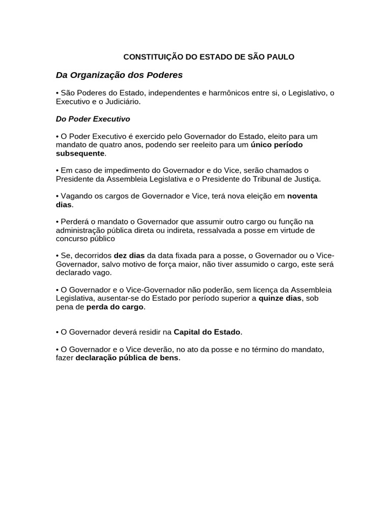 Organização dos Poderes em SP | PDF | Oficial (Forças Armadas ...