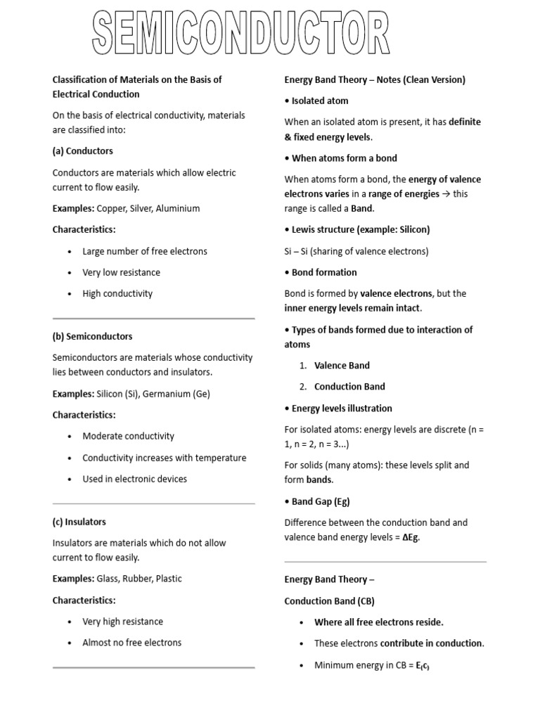 SE | PDF | Electrical Resistivity And Conductivity | Electron Hole