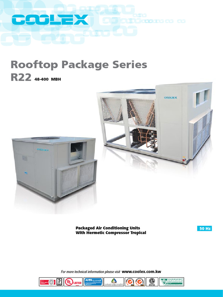 Coolex Rooftop AC Units Overview | PDF | Engineering Thermodynamics ...