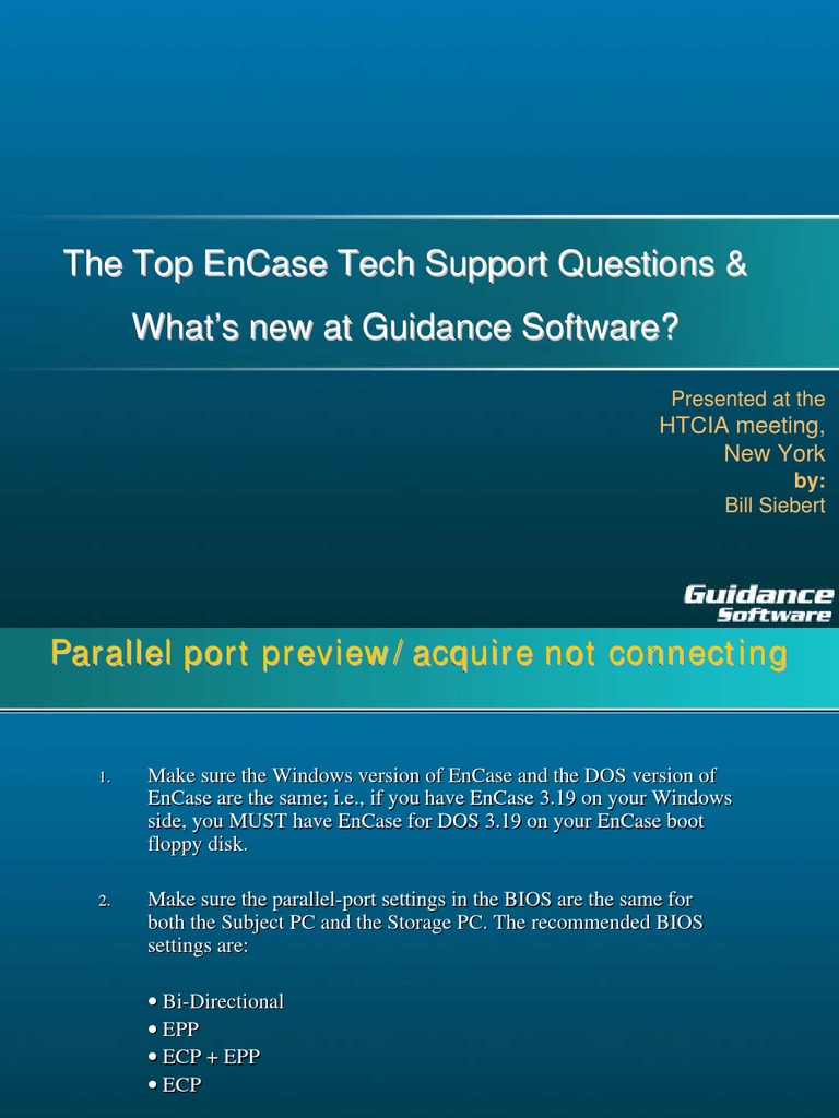 An Overview of EnCase Forensic Software Capabilities and New